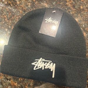 Stussy Classic Black beanie with tags